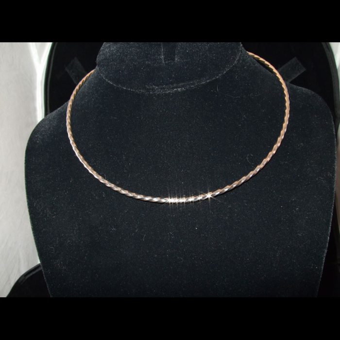 Refined Twisted Sterling Silver Collar