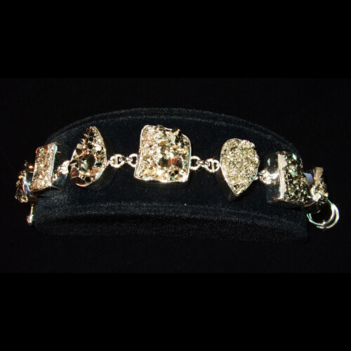 Pyrite Sterling Silver Bracelet
