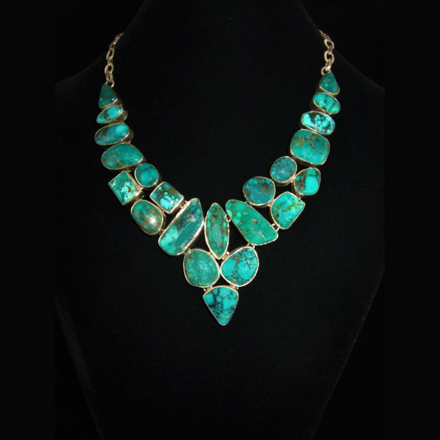 Turquoise Multi-gemstone Necklace | Etania Gems & Jewelry
