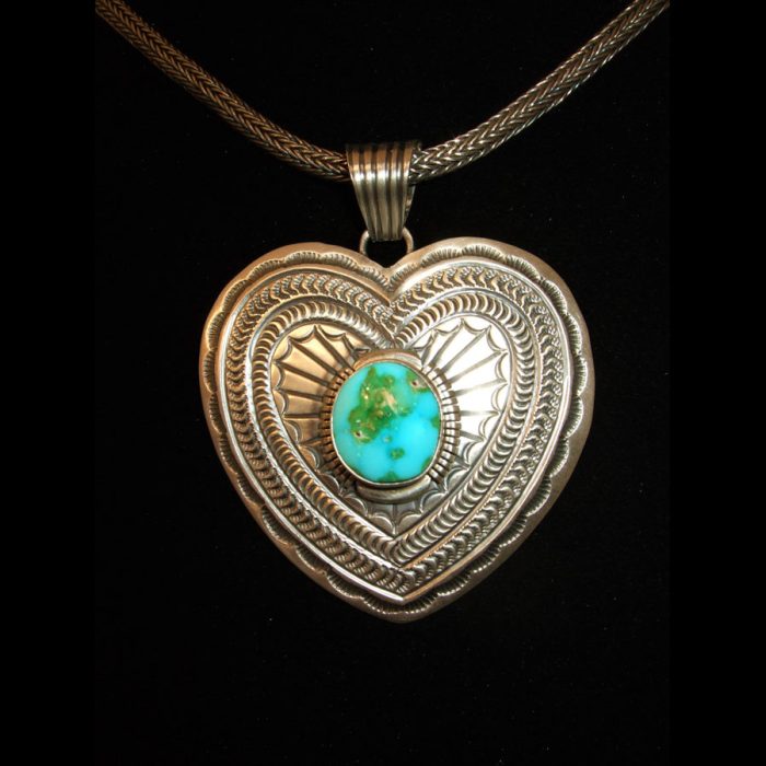 Turquoise Heart Shaped Pendant