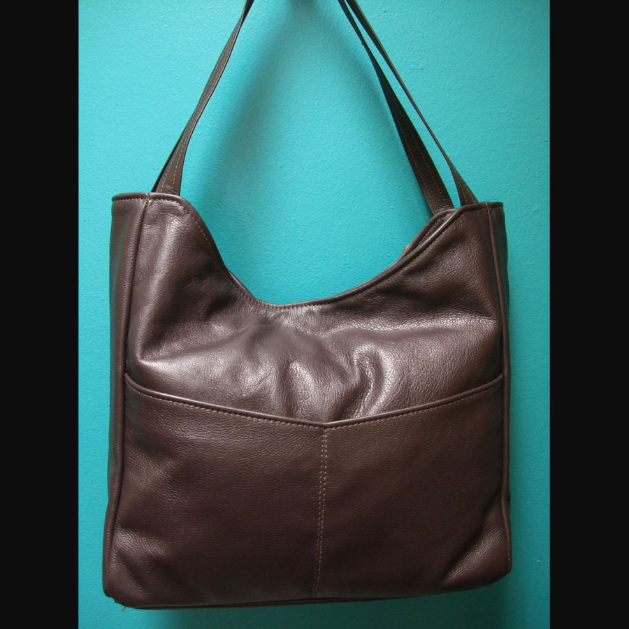 Small Handbag Dallas Turquoise Leather Full Fringe